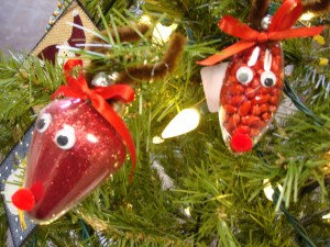 Reindeer Ornaments by Carolyn Parent