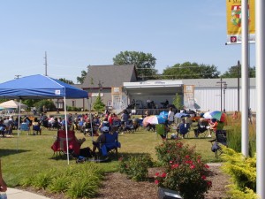 A summer concert at Brownsburg Town Hall.