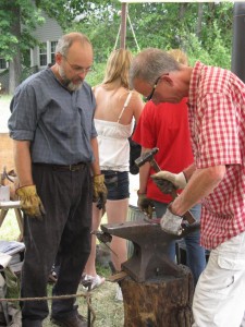 Blacksmith demo for blog Civil War Heritage Days
