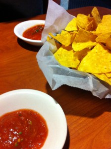 Warm chips and good salsa.