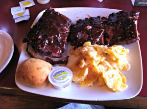 Rib Dinner (full slab) with Au Gratin Potatoes