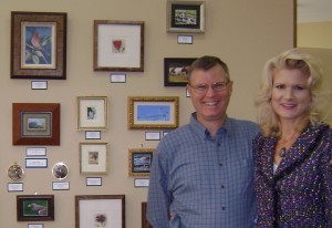 Miniature Fine Artists Wes and Rachelle Siegrist will be available to greet people Friday.