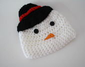 A newborn snowman hat from Simply Charming Props