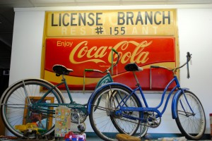 The Danville Trading Post has antique and vintage signs, bicycles, toys, books, movies, furniture, kitchenware and on and on.
