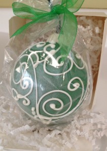 chocolate ornament