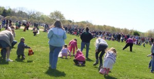 The Easter Egg Hunt at Hummel Park in Plainfield, Indiana