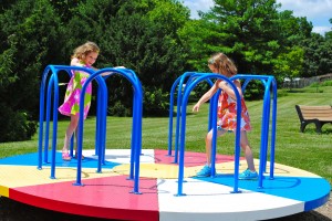 My girls' favorite apparatus at North Salem Community Park.