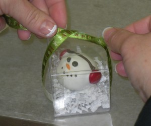 Finished snowman