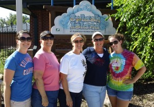 family at splash island Win & Grin contest, splash island
