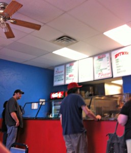 the line moves quickly at Pico de Gallo Mexican Grill