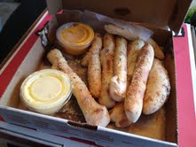 Don't forget the bread sticks!