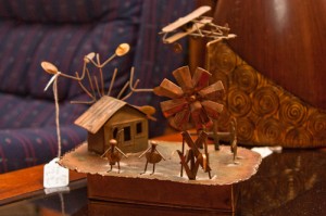 This whimsical sculpture makes a great conversation piece.