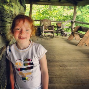 My daughter, Madelyn at the Outdoor Learning Center