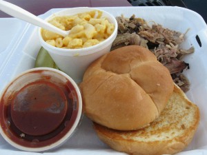pulled pork bbq Pulled pork barbecue at Pit Stop BBQ
