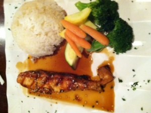 Teriyaki Salmon at Tegry Bistro