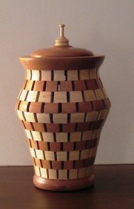 Cherry and maple potpourri jar from Avon Wood Turnings