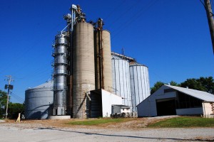 These silos are at one end of downtown Coatesville.