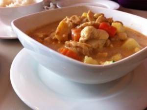 Massaman curry with chicken