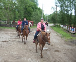 Kayleen with her family at Natural Valley Ranch in Brownsburg.