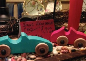 Kids will love these wooden toys at Red Horse Livery.