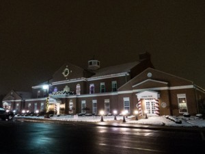 Brownsburg Town Hall Light Display