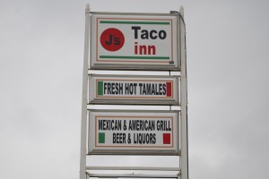 J's Taco Inn is located on Highway 39 in Lizton, Indiana, just south of I-74 and Highway 136.