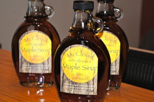 Maple Sirup made with McCloud Nature Park maple sap is available for $12 a bottle at the Nature Center.