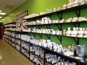 uPaint offers a great selection of pottery pieces to chose from.
