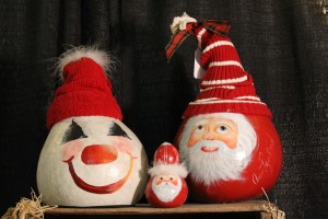 These holiday gourds are so fun and are one of the gifts featured on Visit Hendricks County's holiday gift guide.
