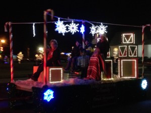 holly on float for blog