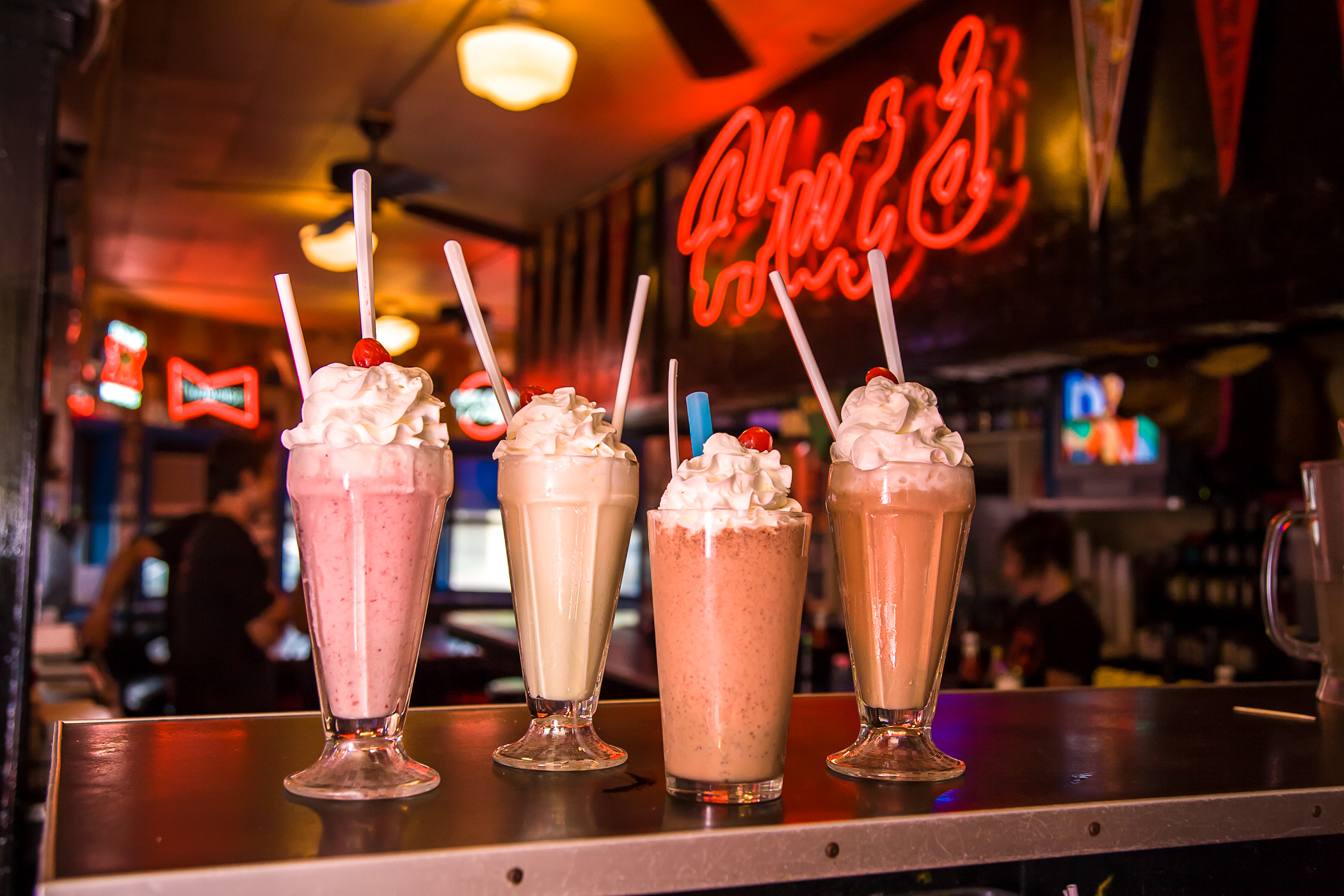 Milk Shakes at Hut's Hamburgers