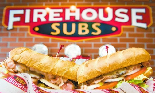 sub sandwiches with the logo