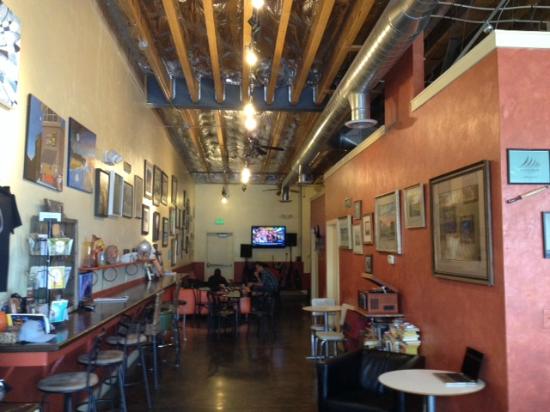 The interior of Art City Coffee