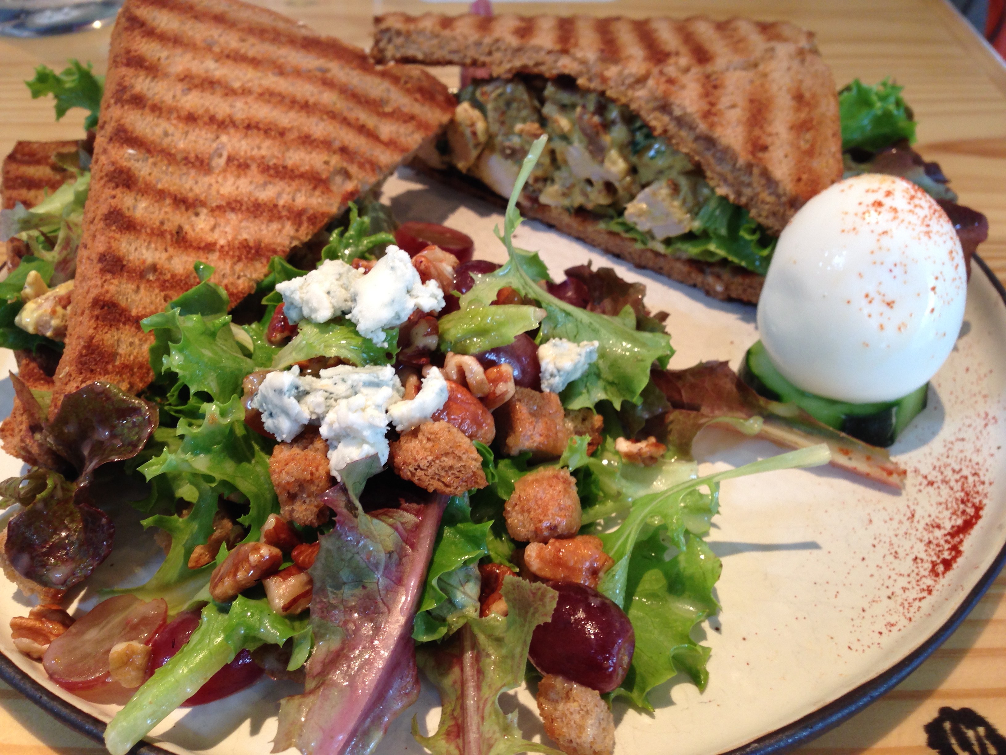 Organic Curried Chicken Salad Sandwich Organic Curried Chicken Salad Sandwich