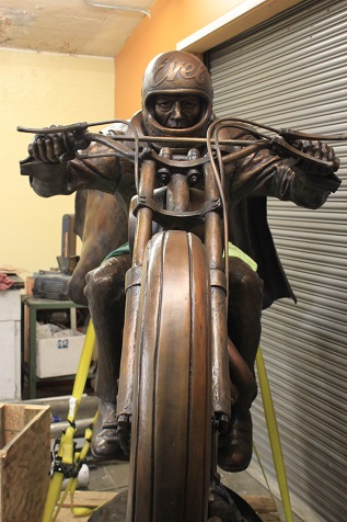 Evel Knievel statue Evel Knievel statue