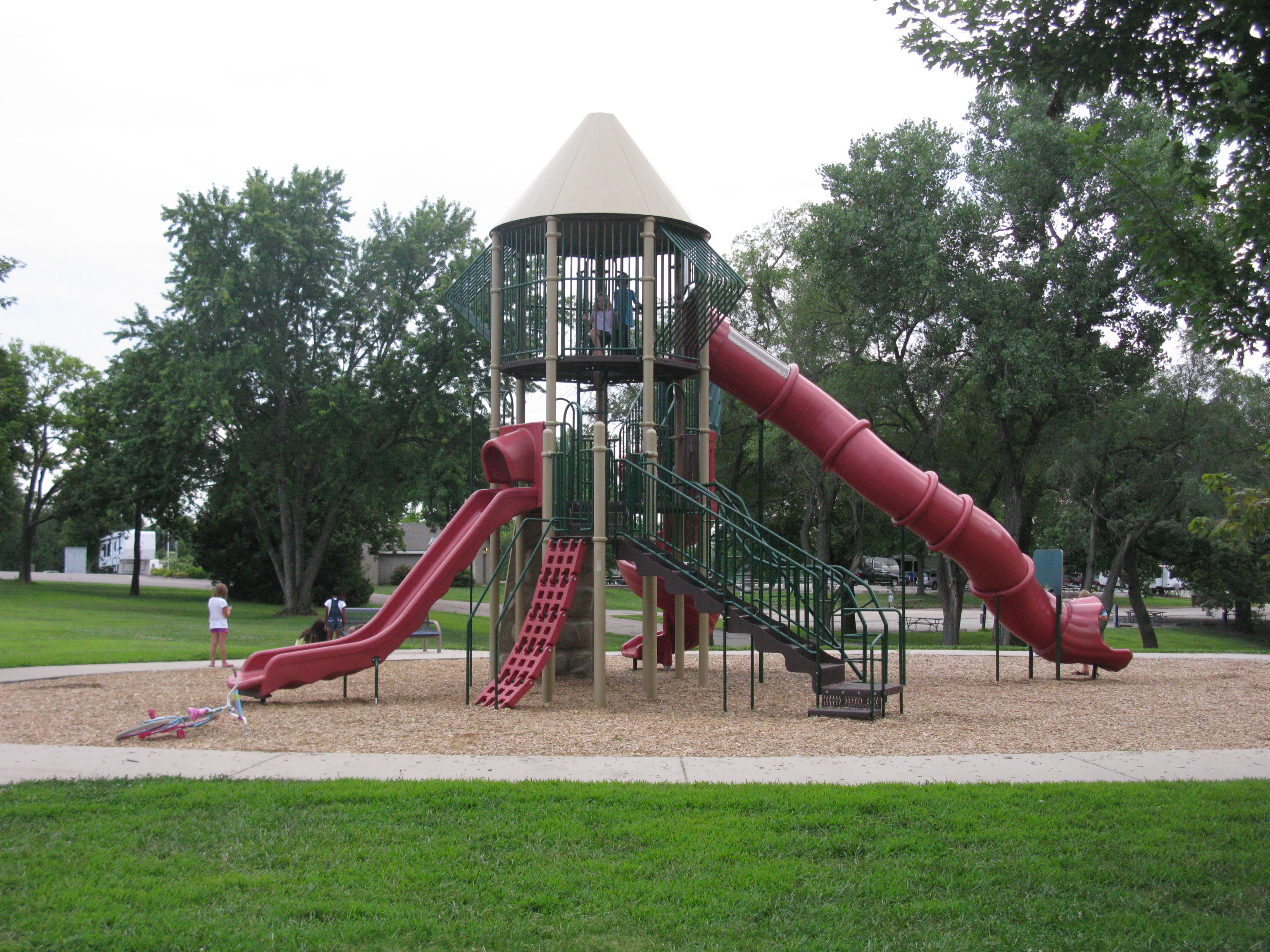 Playground at Lake Shawnee Campground - photo courtesy of Laura Fletcher Playground at Lake Shawnee Campground - photo courtesy of Laura Fletcher
