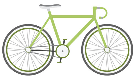Bike Graphic for Bikeable, Edible, Unforgettable Madison