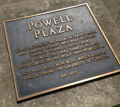 Powell Plaza Plaque