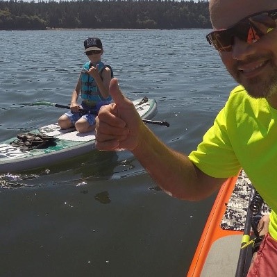 Paddleboarding in Tacoma, Washington