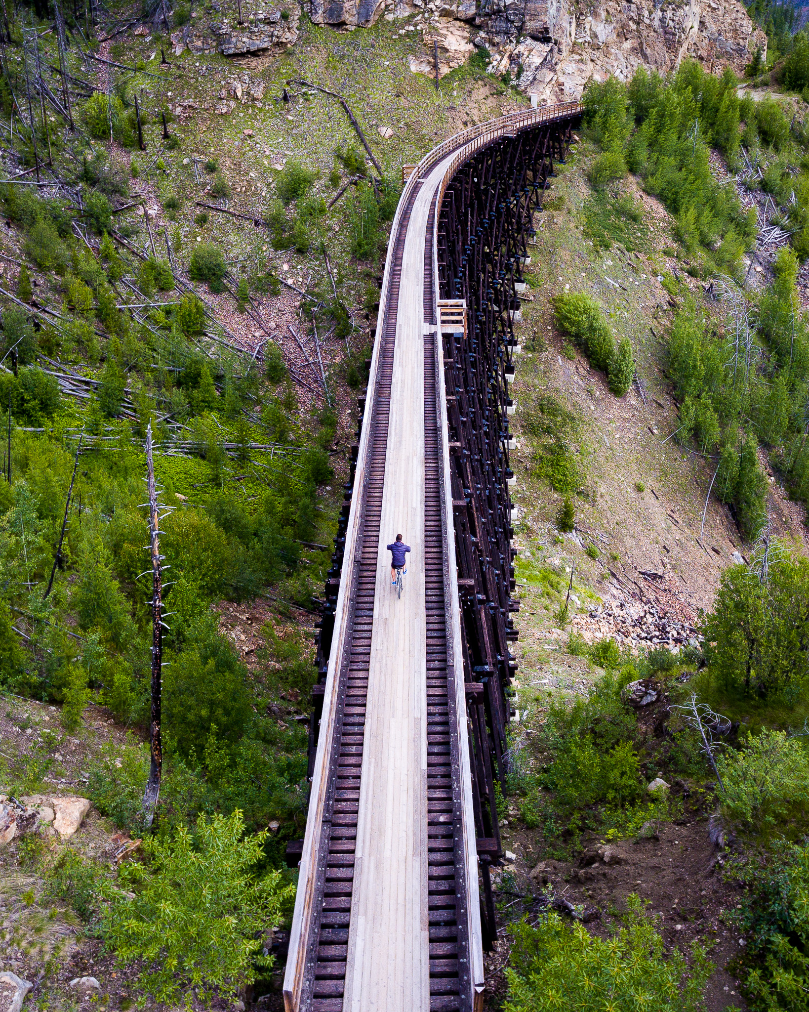 Myra Canyon Trestles | Drone View