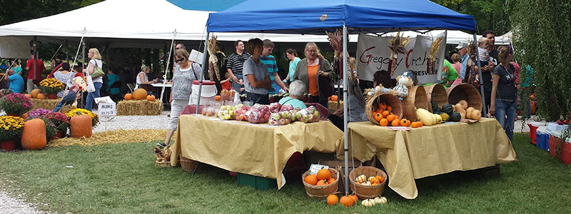 Vendor booth from Gregory Orchard.