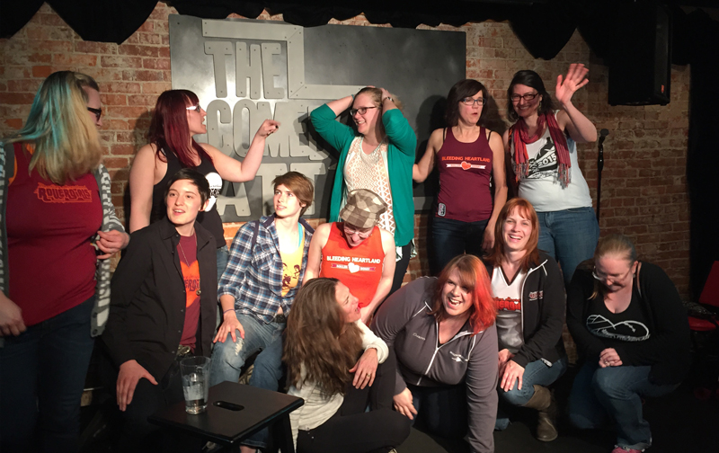 Bleeding Heartland Roller Derby at the Comedy Attic