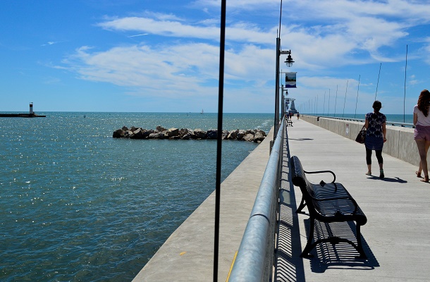 New pier at Port Stanley Beach