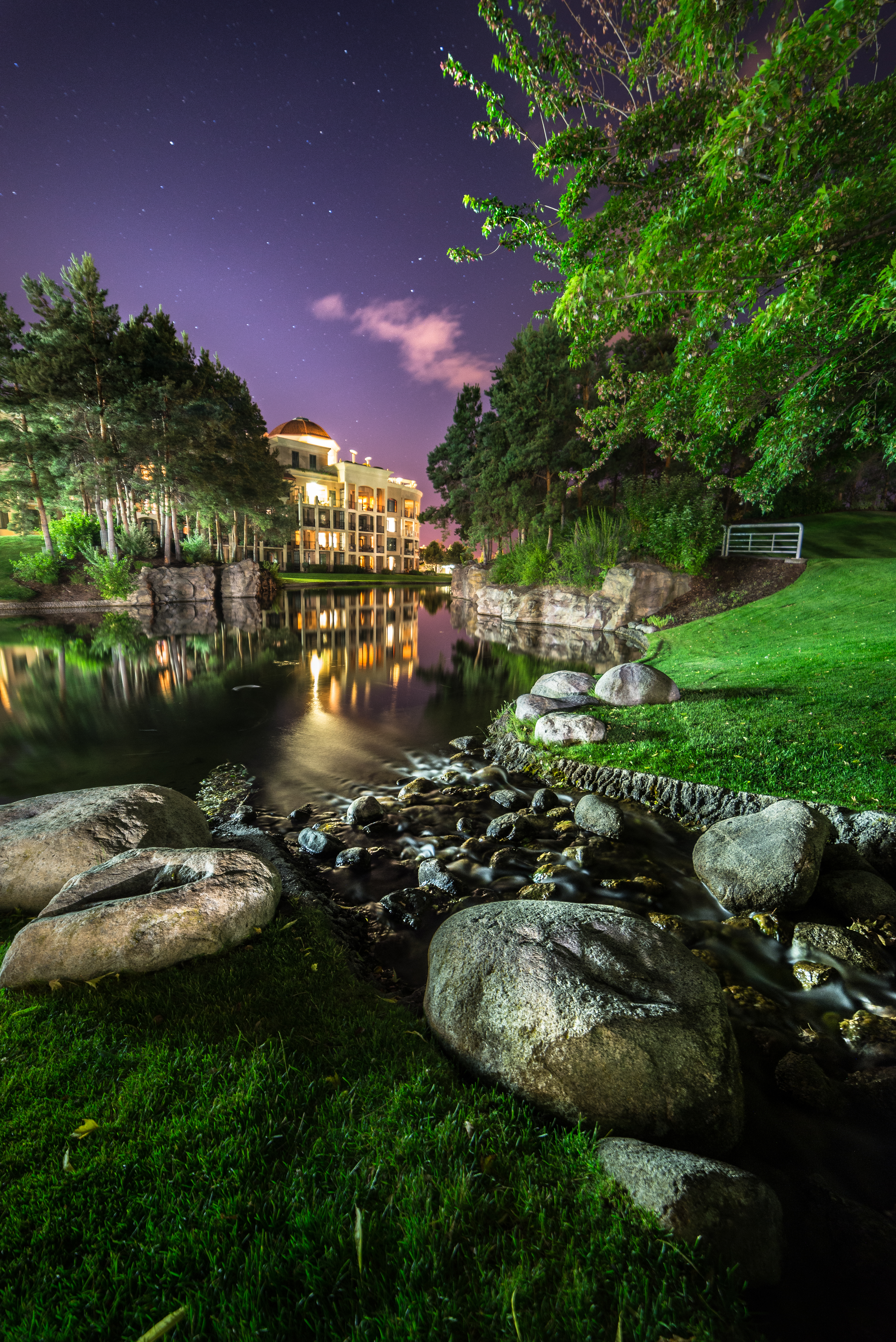 The Delta Gran Hotel at Night