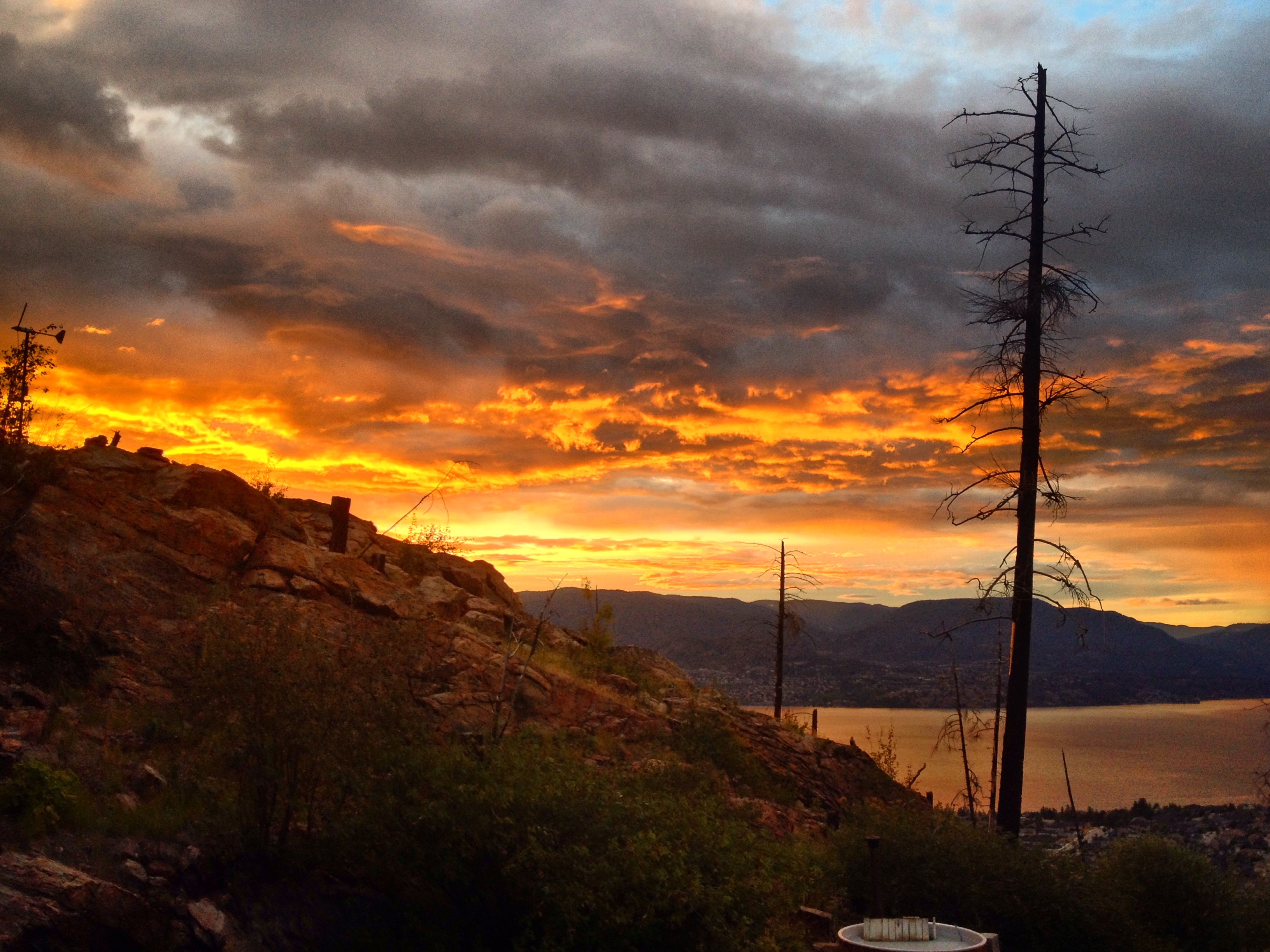 Okanagan Sunset from Kettle Valley