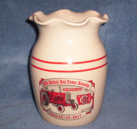 Red Power Round Up Vase
