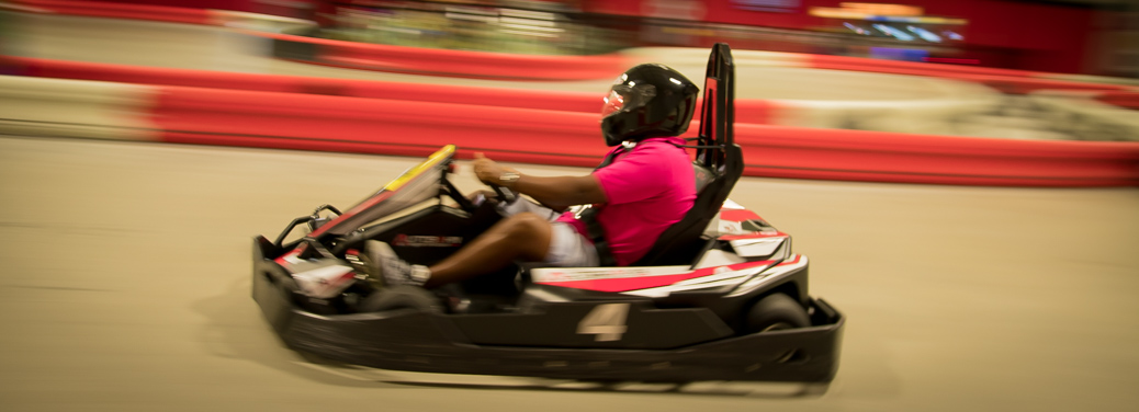 Racing at Autobahn Indoor Speedway in Harrisburg, PA