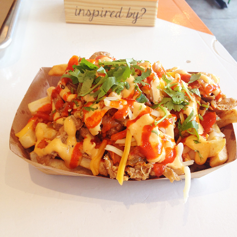 ChiLantro BBQ Kimchi Fries.