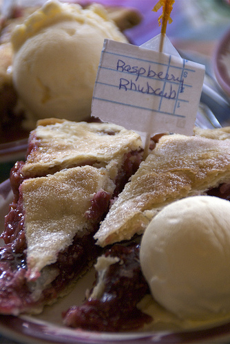 Rhubarb pie in Sumner 2