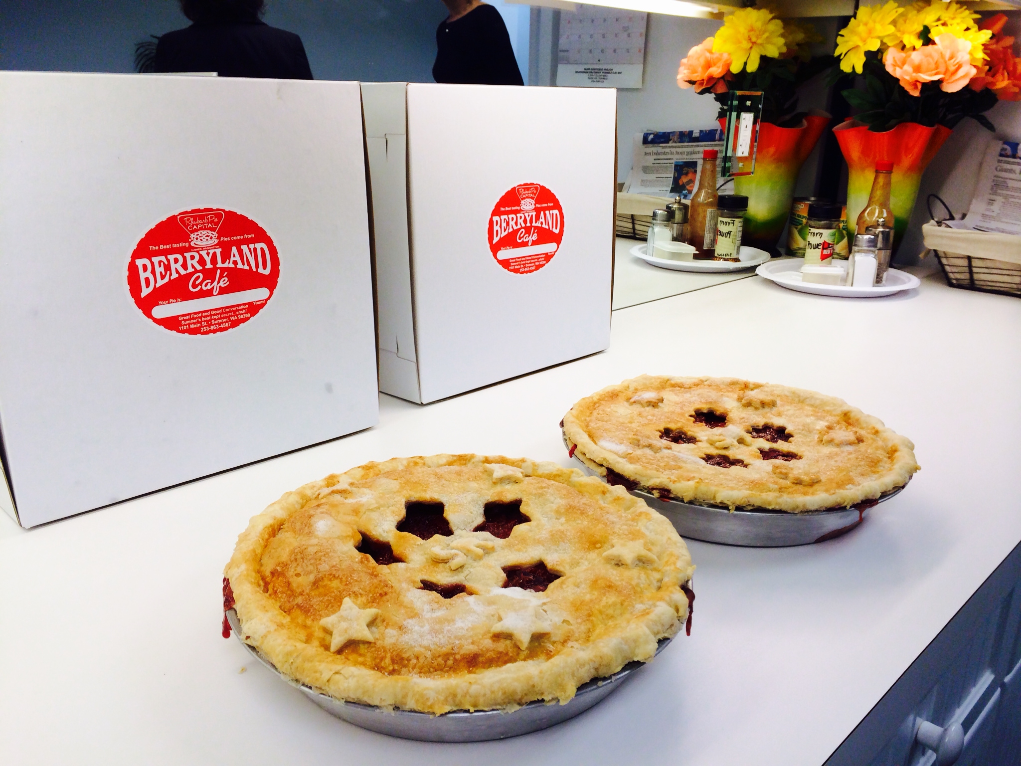 Rhubarb Pie from the Berryland Cafe in Sumner